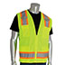 PIP-302-0500-YEL/4X            CLASS 2, SURVEYORS VEST YELLOW 4X from PIP